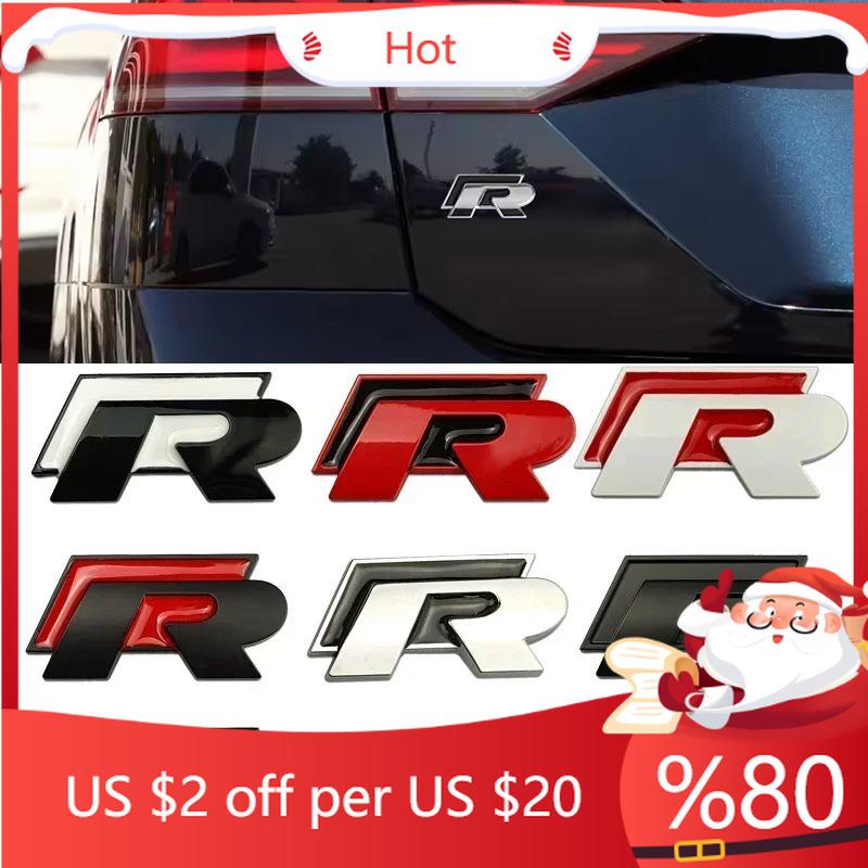 2026 Новый Для VW VOLKSWAGEN Для Volkswagen VW R Rline Логотип Металлический Значок Решетки Радиатора Автомобиля Наклейки Значка Заднего Багажника Polo Golf Jetta Beet