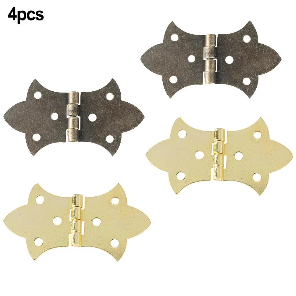 4 шт. мебельные петли антикварные деревянные подарочные шкатулки для ювелирных изделий петля для кукольного домика дверная петля для шкафа мебельная фурнитура для украшения