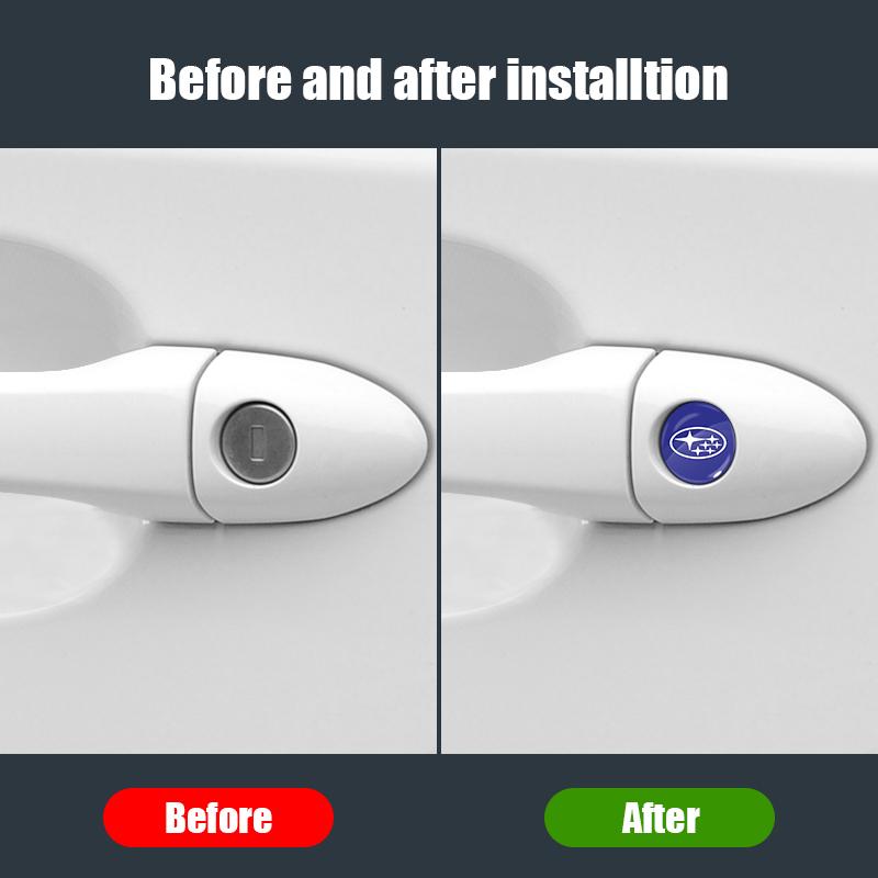 2/4/6 шт. Наклейка на замочную скважину замка двери автомобиля Эмблема Защитная наклейка для автомобиля Для Subaru STI BRZ Impreza Forester Legacy Outback Levorg Tribeca