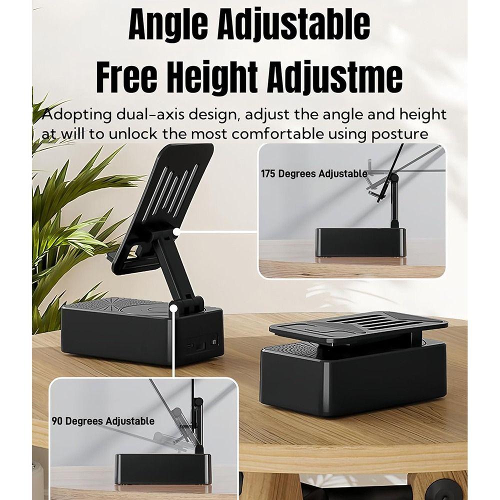 Подставка для телефона с HD-звуком и динамиком, складная подставка для мобильного телефона, новый Bluetooth-аудио держатель для телефона