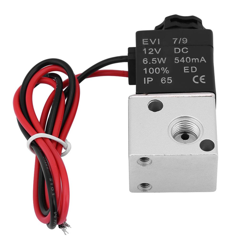 3V1-06 3-ходовой 2-позиционный 1/8" Пневматический электромагнитный клапан нормально закрытый( 12V)