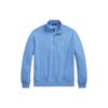 Polo Ss24 Solid Color Logo Embroidered Half-Zip Long Sleeve Sweatshirt Men Sweatshirt Blue MNPOKNI16823475-400