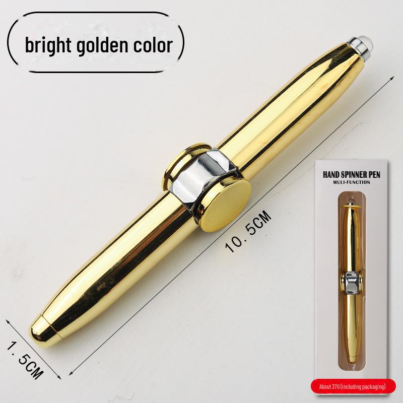 Шариковая ручка с вращающимся светящимся декомпрессионным металлическим гироскопом