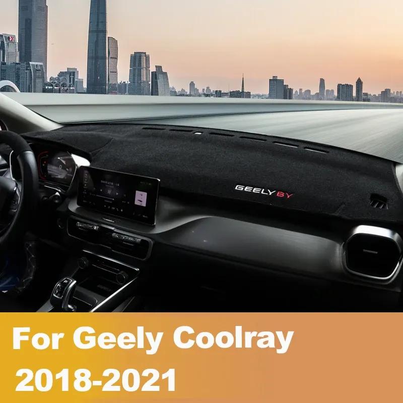 Для Geely Coolray 2018-   Коврик на панель приборов автомобиля Защита от света Коврик Защита от солнца Панель приборов Коврики Аксессуары