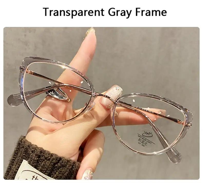 Luxury Women'S Cat Eye Anti-Blue Light Reading Glasses Europe-America Fashion  Daily Use Korean Style Glasses