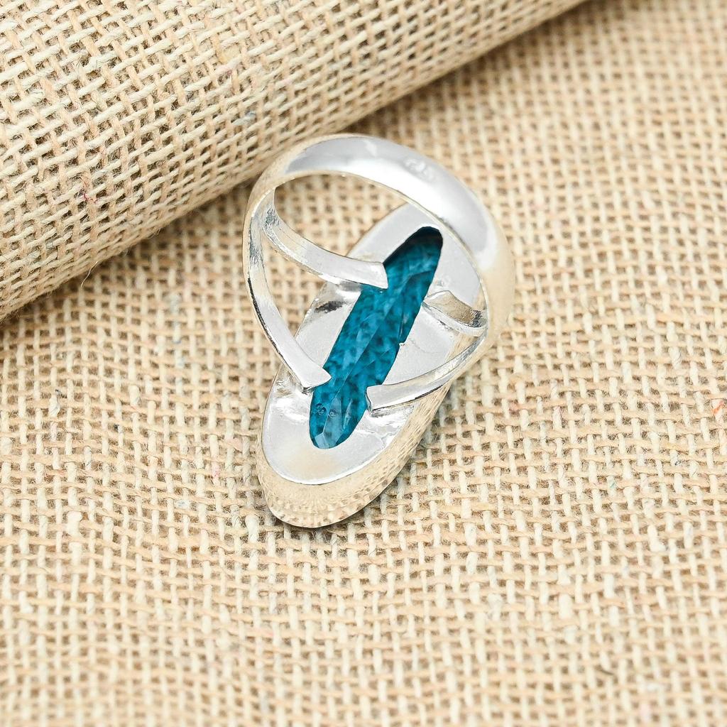 Кольцо обещания ювелирных изделий стерлингового серебра 925 драгоценных камней голубого топаза красивое весь размер