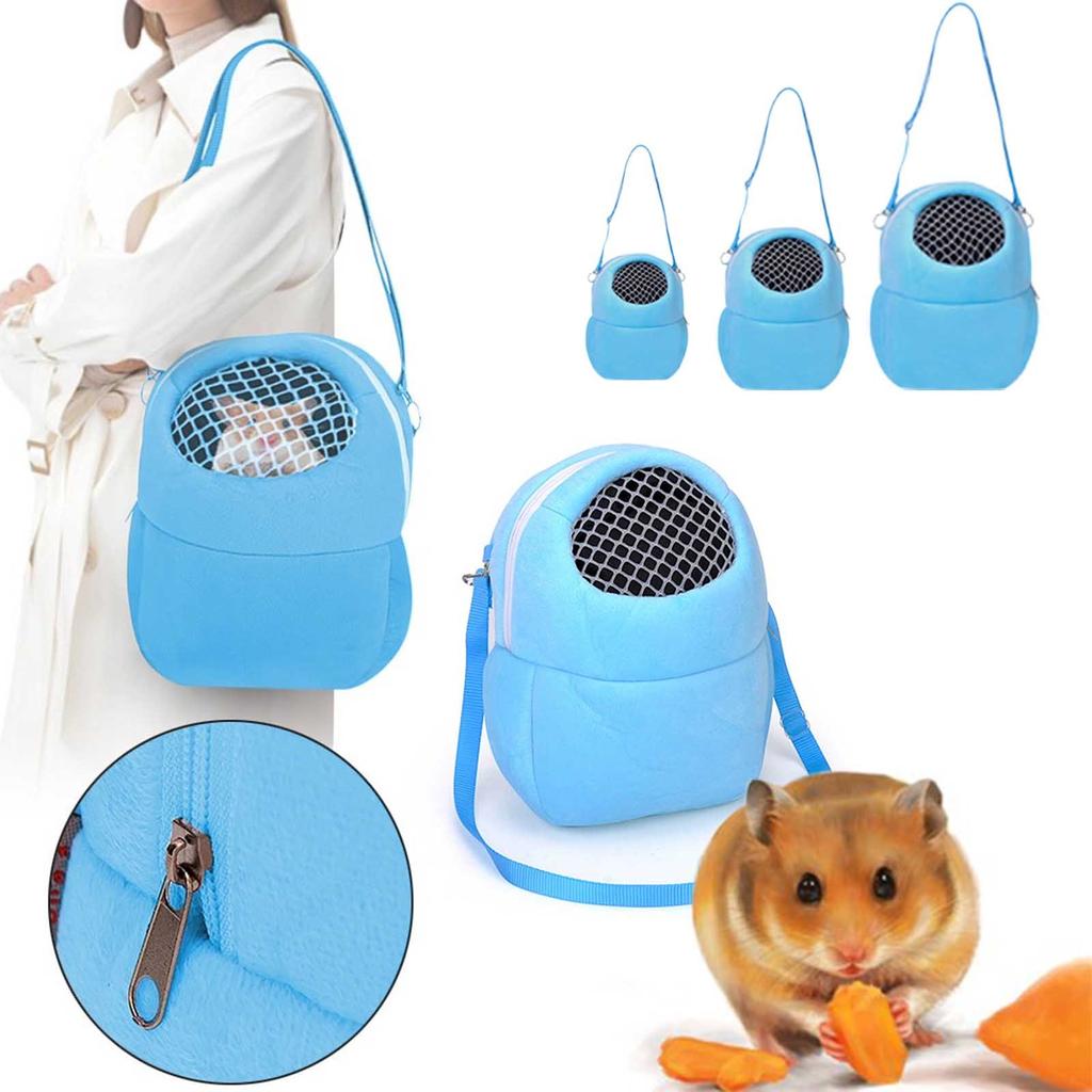 Out Portable Pet Storage Bag Cotton Mesh Breathable Hamster Shoulder Bag