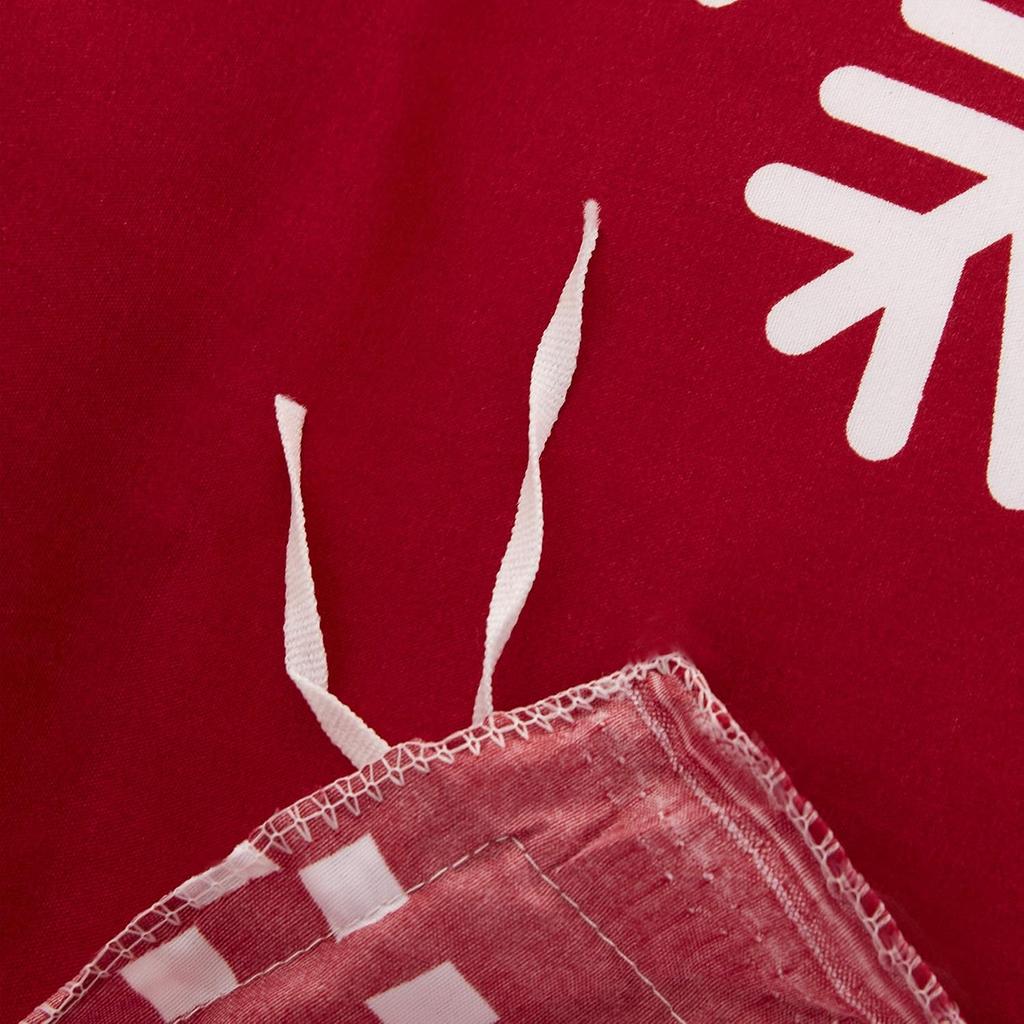 Рождественский комплект пододеяльника размера «queen» Комплект постельного белья Снежинка Красный Комплект постельного белья Роскошный Праздничный Счастливого Рождества для украшения спальни