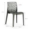 Nordic Acrylic Dining Chair Home Adult Back Chair Modern Minimalist Dining Chair Plastic Light Luxury Transparent