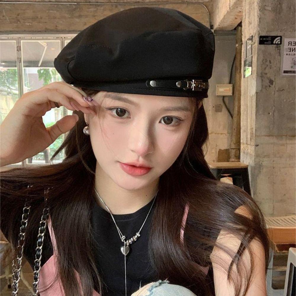 Металлическая цепочка плиссированная шляпа-берет солнцезащитная плиссированная восьмиугольная кепка шляпа художника облаков на открытом воздухе