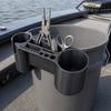 Fishing Rod Holder, Rack with Multiple Rod Slots And Tool Storage, Durable Outdoor Bucket Bracket, for Beach And Boat Fishing Organizer