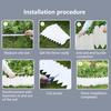 10 Pcs Garden Landscape Edging Panels No Digging Fence Border Connectable