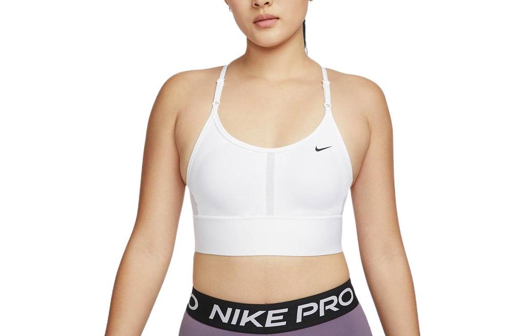 Nike Спортивное нижнее белье Dri Fit Женское Белое Средняя поддержка DB8766-100