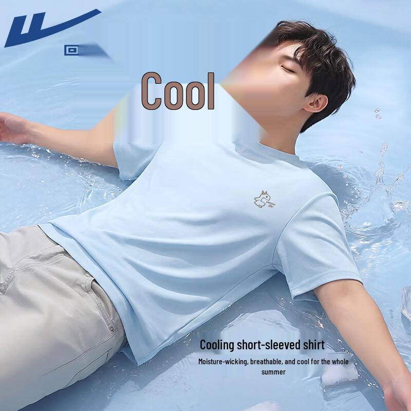 Warrior Youth Ice Silk Cartoon Print Short Sleeve T-Shirt