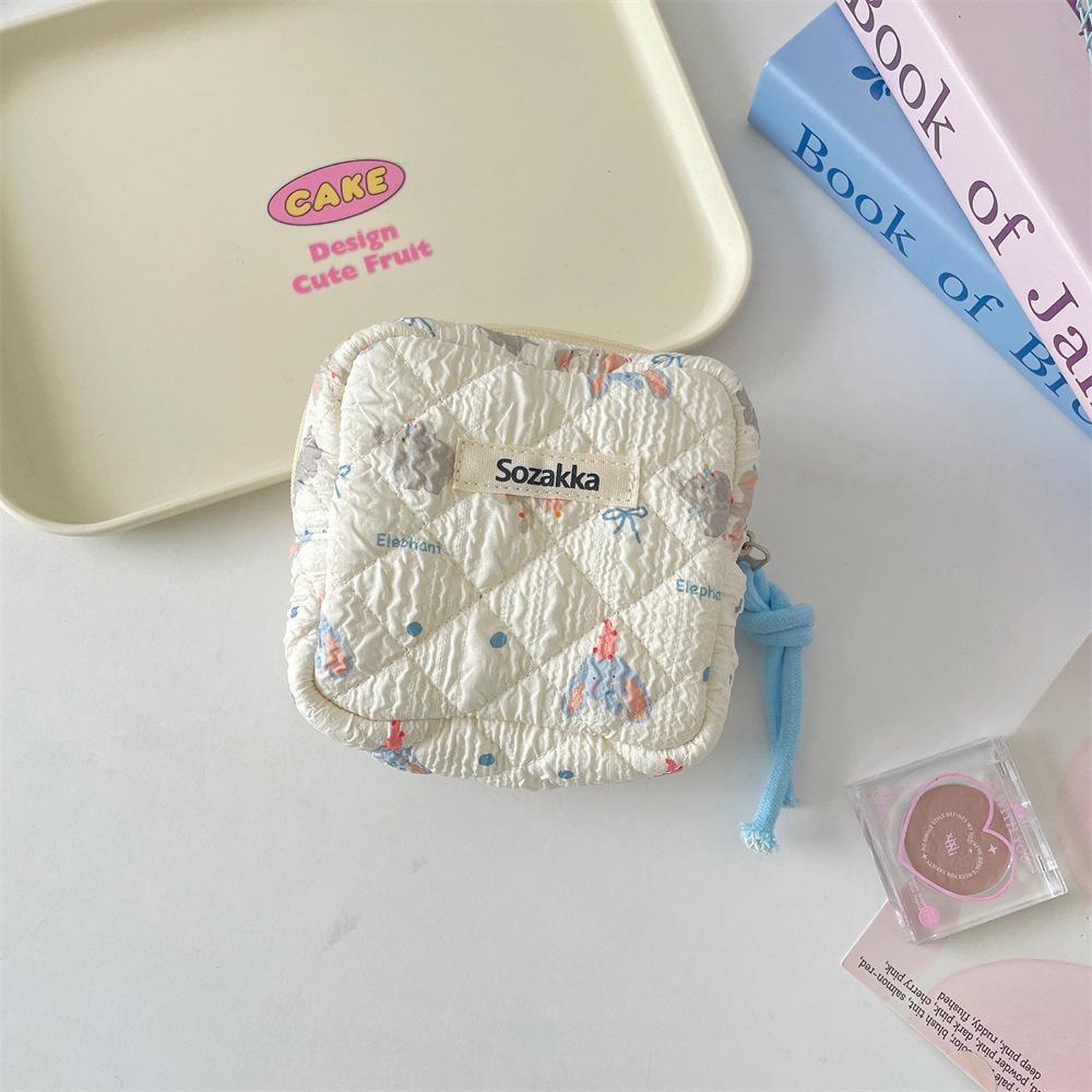 Мультяшная девочка, большая вместимость, сумочка для хранения гигиенических прокладок