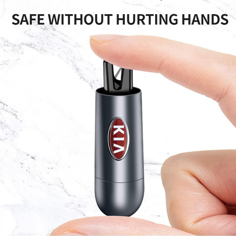 2 In 1 Car Safety Hammer Emergency Glass Breaker Cut The Seat Belt Rescue Tool for Kia Telluride Sorento Seltos Optima Forte Ceed K5 Rio