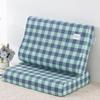 Латексная наволочка - Все хлопок, стиранная полоска клетка, Детская и взрослая, Чехол из чистого хлопка