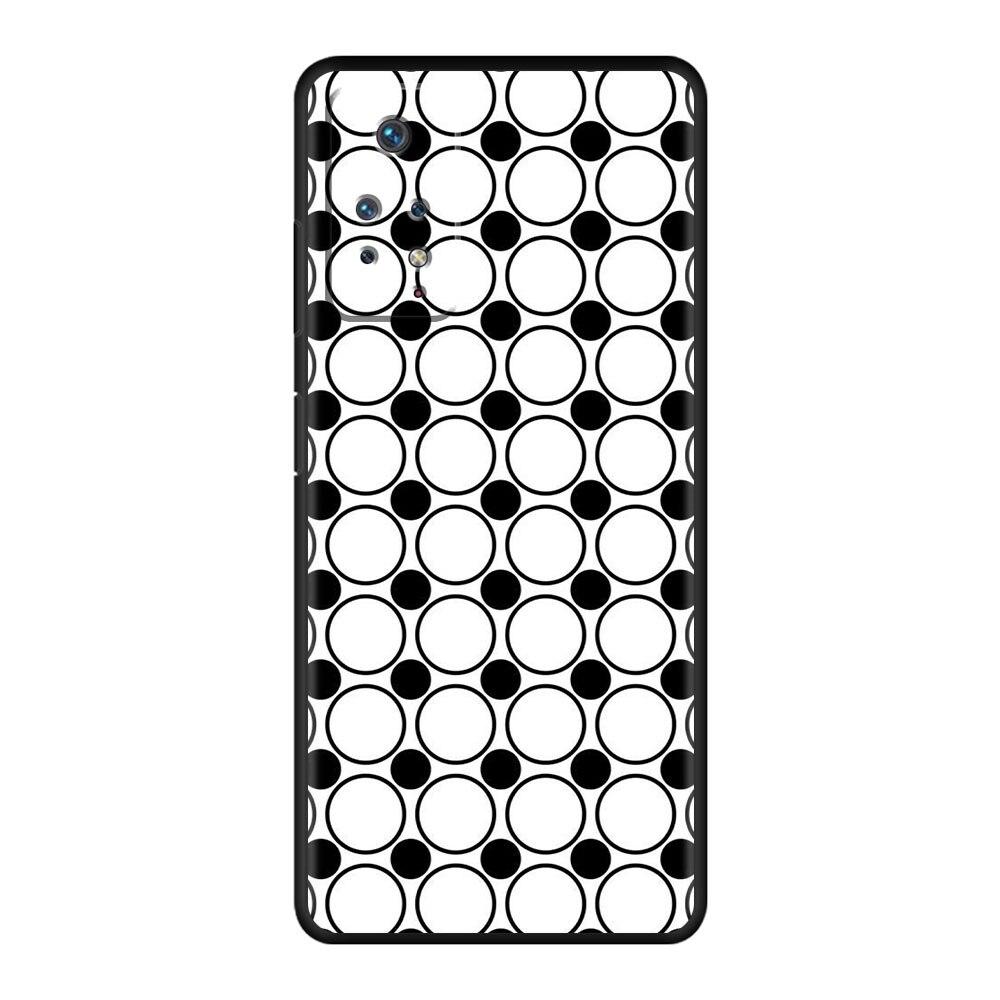 Чехол Celular Funda, черный и белый силикон в горошек для Redmi Note 9T 9A 9 10 9S 8 K40 9C 7 11 Pro 10C 8T K40S