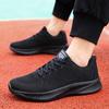 Breathable Mesh Sports Shoes Men's Lightweight Running Shoes Knitted Jogging Walking Casual Sneakers Anti-slip Elastic Soled