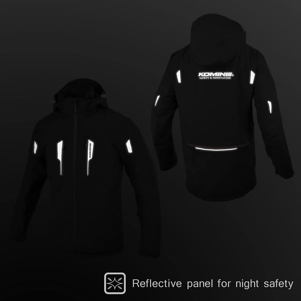 Мотоциклетная куртка Komine Stretchable WP Over Jacket Light WM JK-620 Pop-up Серый/Черный