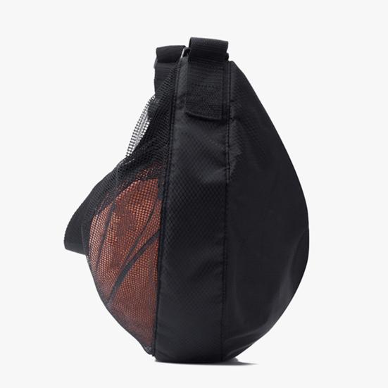Single Ball Bag Crossbody Basketball Carrier Bag Waterproof Zippered Gym Shoulder Bag with Mesh Pocket Adjustable Strap for Carrying Soccer Volleyball
