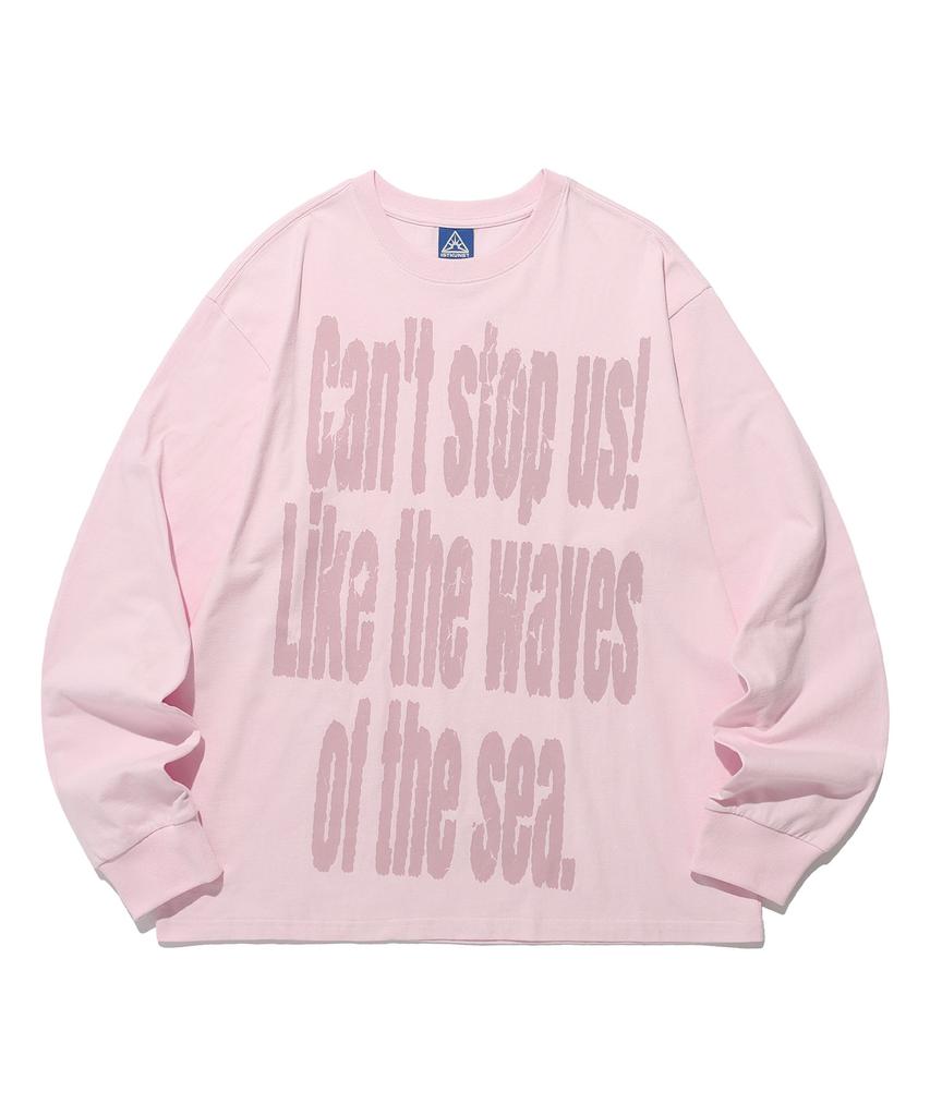 ISTKUNST Stop Us Ls Tee_Light Pink(Ik2Esmt551A)