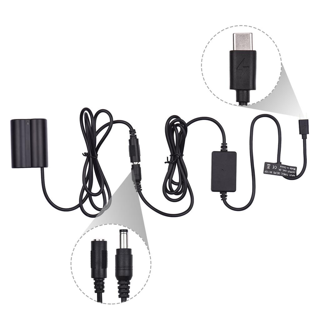 PD USB Type-C Cable To NP-W235 Dummy Battery DC Coupler Replacement for Fujifilm X-T4