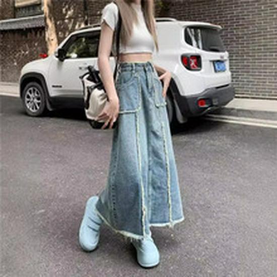 Women's American Retro High Street Denim Jeans: Spicy Girl Loose Fit, Slimming Straight Wide-Leg Pants