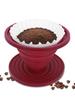 Heat Resistant Collapsible Silicone Coffee Dripper Cup Outdoor Travel Camping Conical Coffee Filter Hand Brewed Coffee Maker