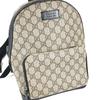 Gucci 429020 Рюкзак с логотипом GG Supreme Бежевый/Черный