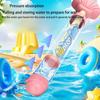 Играть с водяным пистолетом, водяной пистолет с механизмом вытягивания, водяной пистолет, водные бои, летний пляж, детские водные игрушки