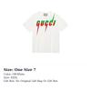 GUCCI Men's Cotton Blade T-shirt White 565806-XJAZY-9037