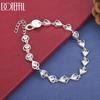 925 Sterling Silver Heart AAA Zircon Bracelet Wedding Jewelry