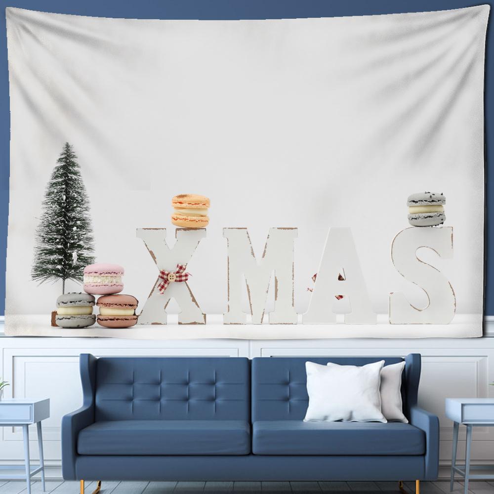 Christmas Tapestry Wall Hanging Christmas Aesthetic Room Bohemian Psychedelic Mandala Home Dormitory Wall