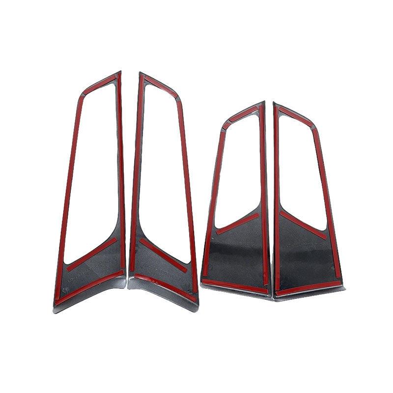 For Hyundai Tucson 2015 2016 2017 2018 Accessories Car ABS Interior 4pcs Carbon Fiber Texture Door Bowl Frame Trim