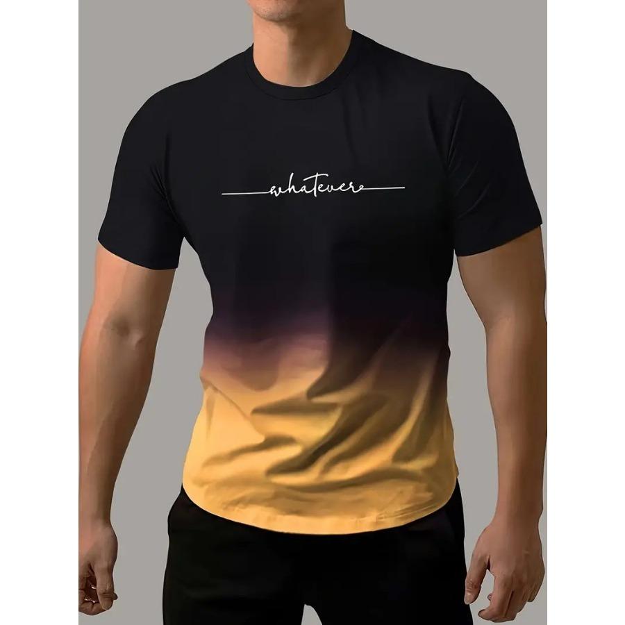 XL-7XL Мужские топы с круглым вырезом и коротким рукавом с 3D-принтом Летние футболки больших размеров