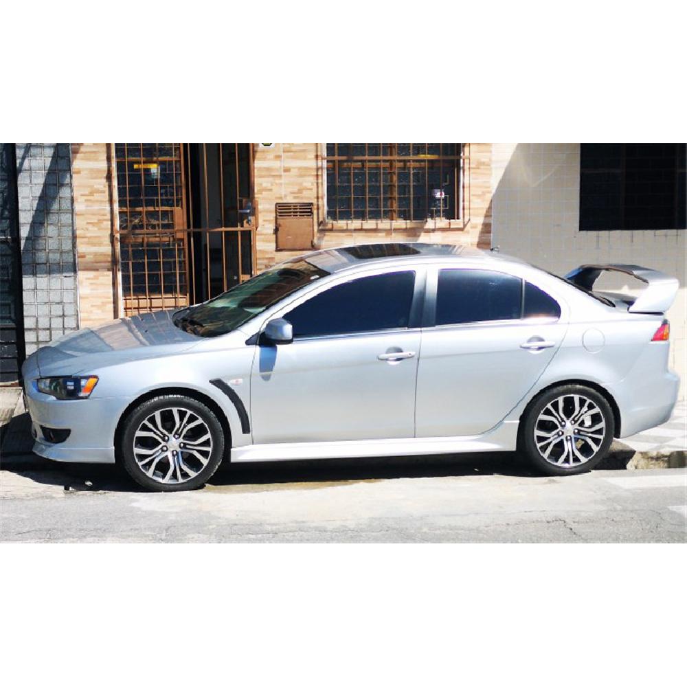 2x Matte Black Front Fender Side Vent Cover For 2008-2015 Mitsubishi Lancer EVO