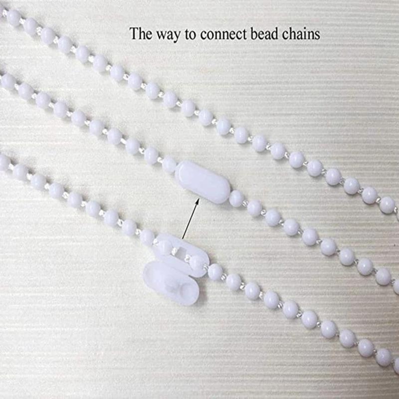 Цепочка из бисера, 10 м, пластиковые рулонные шторы, римские вертикальные жалюзи, цепочка из бисера, тянущая веревка, занавеска, веревка из бисера, соединитель для ремня