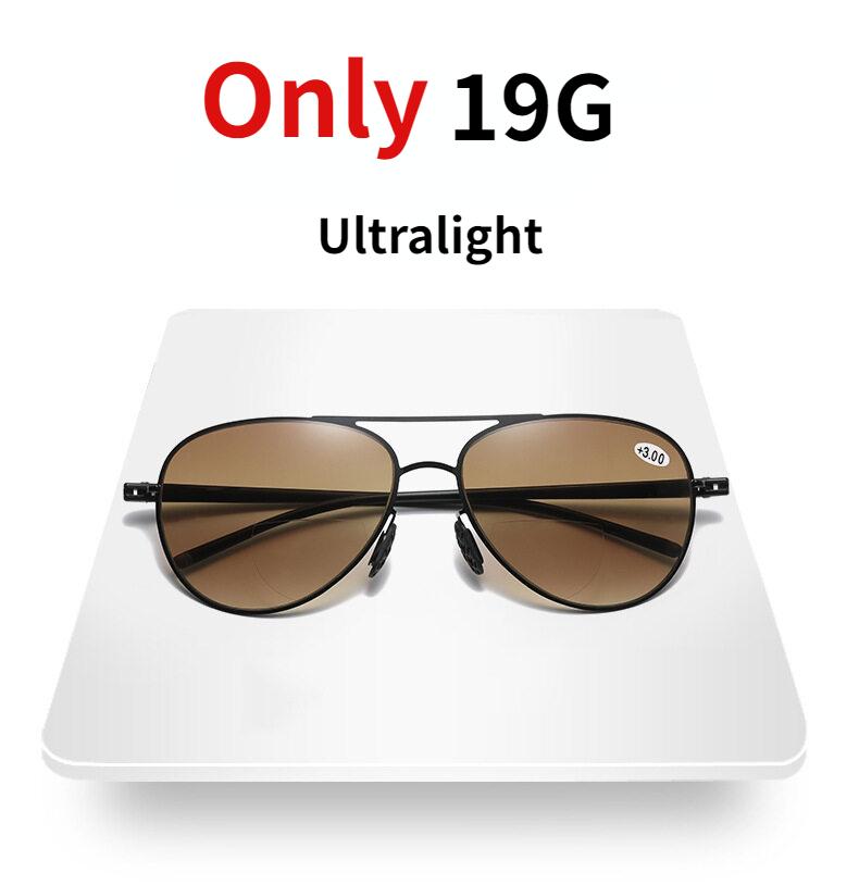 Модные солнцезащитные очки для чтения Мужские бифокальные очки для пресбиопии от +100 до +350 Сверхлегкие антибликовые для улицы, для рыбалки, очки