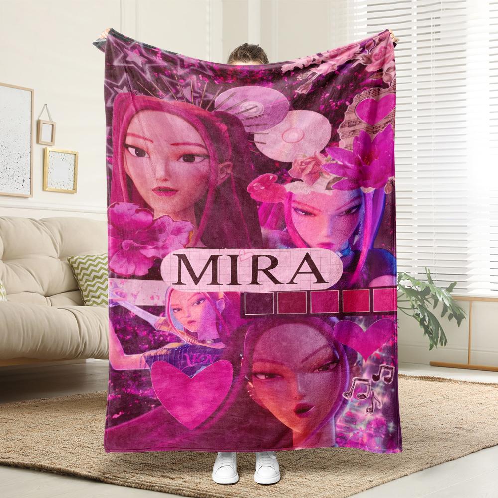 K-Pop Охотники на демонов Милый аниме-девушка узор!Супер крутое одеяло ждет вас