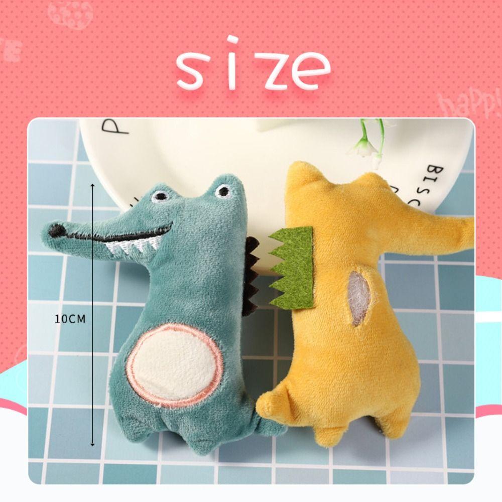 Cartoon Bite Resistant Plush Toy Cats Dogs Cotton Filled Doll Pet Partner Funny Pet Toys