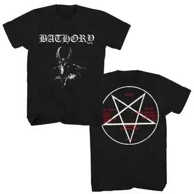2026 Bathory Блэк-метал Веном Футболка Мужская Женская Повседневная Мода Хип-хоп Уличная одежда Футболка с коротким рукавом Хлопок Летние Топы Одежда