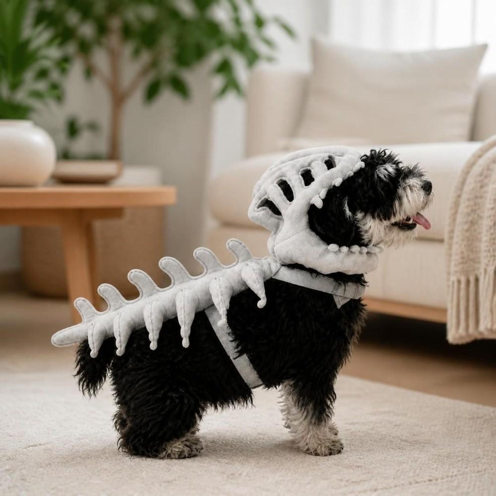 45CM Dinosaur Bone Pet Headgear 3D Halloween Pet Costume Pet Supplies