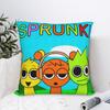Игровой квадратный чехол на подушку Sprunki Полиэстер Подушки для дивана Чехол для подушки Домашний декор
