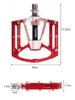 Педали для горного велосипеда с высокой смазкой, сверхлегкие подшипники DU, педали для кроссового велосипеда (красный)