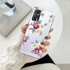 Прозрачный чехол с белым фиолетовым цветком и цветочным принтом для Xiaomi Redmi Note 12 7 8 9 8t 11t 8 10 Pro 9s 10s 11 11s для Mi 9a 9 9c 9t 10 10c K40