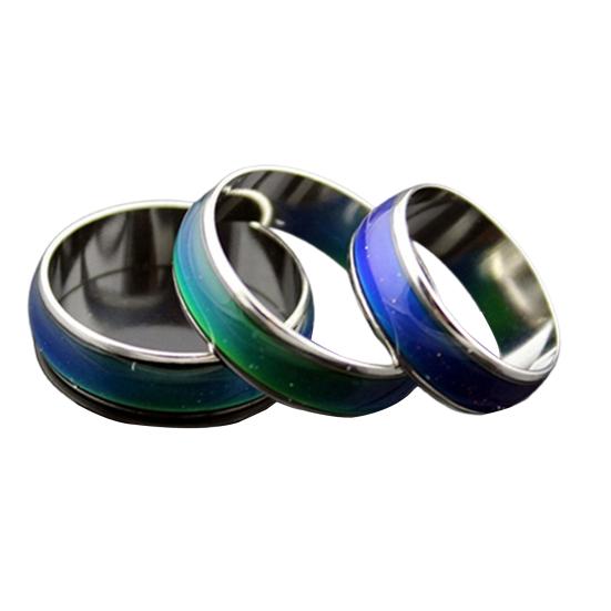 Women Creative Mood Men Changing Finger Temperature Color Ring Jewelry Gift for Party