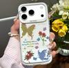 Подставка для телефона 'Цветок бабочки' подходит для iPhone 17/iPhone 15/16 Pro Max Huawei Pura80 Матовый серебристый