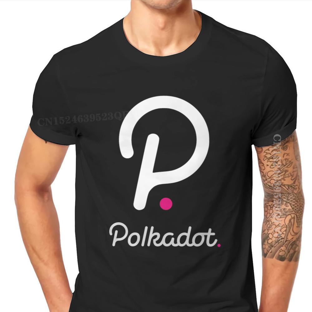 Polkadot Cryptocurrency Crypto Miner Men T Shirts Classic Graphic Big Size Vintage Tshirts Top Sell Harajuku Men Tshirt Clothing