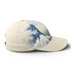 CoolCustomize Wagara Cap Unisex Ukiyo-e Great Wave off Kanagawa Design Free Size Adjustable Japanese Style Casual Coordination Ideal Daily Use Gifts